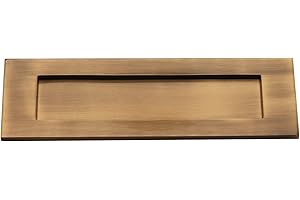 INFINITY DECOR Placa de latón macizo victoriano tradicional con resorte de 25,4 cm o 30,5 cm – antigua (25,4 x 7,6 cm)