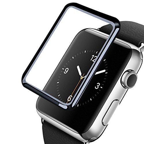 Preisvergleich Produktbild Ownstyle4you Apple iwatch Full Cover Premium Glassschutzfolien Panzerglas Folie Displayschutzfolie [9H Härte] [Kristall-Klar][Blasenfrei][Anti Fingerabdruck]für Apple Watch Series 1 / 2 / 3 [38MM]