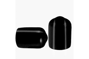 MACHSWON 50 protectores de rosca de rosca, diámetro interior de 9,5 mm de PVC de goma redonda de tubo de rosca de plástico negro