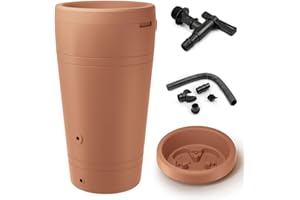 Prime Garden® Cone-Can - Depósito de agua de lluvia (230 L, terracota)