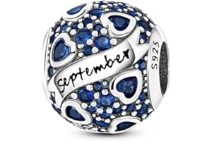 TINSLO Charm Anhänger Sternzeichen für Damen Armband 925 Sterling Silber 12 Sternbilder Charms Beads passend für Pandora Halskette, Kompatibel mit Europäischen Armbänder für Frauen Mädchen