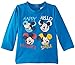 Disney Baby-Boys Mickey Mouse T-Shirt, Skydiver Blue, 6 Months