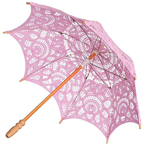 Preisvergleich Produktbild Kinderschirm aus Spitze, Mädchen, Rosa