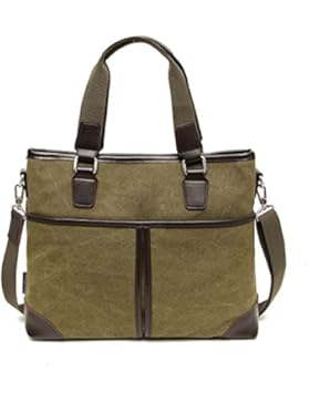 Leinwand Männer Dokumente Business Freizeit Computer-Taschen,E-OneSize