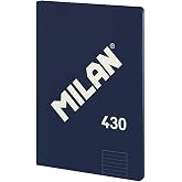 MILAN&reg; A4 Glued Notebook, 5 x 5 mm, 48 Sheets A4, 95 g/m&sup2; Paper, 1918 Series, Blue