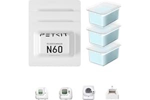 PETKIT Odour Eliminator N60 for PUROBOT ULTRA, PUROBOT Max Pro/2 and PUROBOT Crystal Duo Self Cleaning Cat Litter Tray, 3Pcs