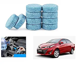 Asryd Car Wiper Detergent Effervescent Tablets Auto Windshield Cleaner Glass Tablets| Better Visibility | Safer Driving | Made in India | for Toyota Yaris (10 Tablets)
