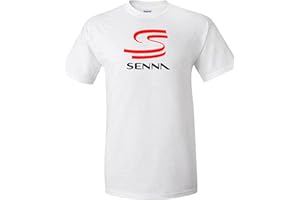 veedub clothing Ayrton Senna T-Shirt Novelty Racing Design