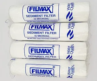 FILMAX Sediment filter / pFILMAX Sediment filter / pp filter / spun filter / 10 inches 5 Micron cartridge candle, Outer Filter Candle for All Types of Domestic RO Water Purifier System, easy to fit in most of standard pre filter housings / ANANTp filter / spun filter / 10 inches 5 Micron cartridge candle, Outer Filter Candle for All Types of Water Purifier System easy to fit in most of standard pre filter housings / ANANT