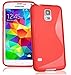 Produktbild Style Icon Samsung Glaxay S5 Red Silicone Gel S Line Grip Case Cover For Samsung Glaxay S5 By G4GADGET®