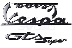 JDDRCASE Motorcycle Fairing 3D Sticker Compatible with Piaggio Vespa GTS GTV LX Sprint Primavera 50 125 150 200 250 300 300ie
