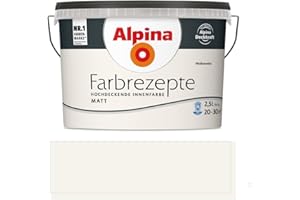 Alpina Farbrezepte Innenfarbe – Wolkenreise matt – Wandfarben für einzigartige Farbwirkungen und Raumstimmungen – atmungsaktiv, tropfgehemmt und strapazierfähig – 2,5L