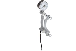 PERFORMANCE HEALTH Jamar Hydraulic Hand Dynamometer, Lightweight Max Force Indicator to Measure Grip Strength, Calibrated Strengthener Measures PSI, Cordless Hand Evaluation Tool, Easy Squeeze Adjustable Exerciser