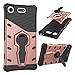 Price comparison product image SsHhUu Sony Xperia XZ1 Compact Case, Tough Heavy Duty Shock Proof Defender Cover Dual Layer Armor Combo with Swivel Kickstand Protective Hard Cover Case for Sony Xperia XZ1 Compact (4.6 Inch) Red