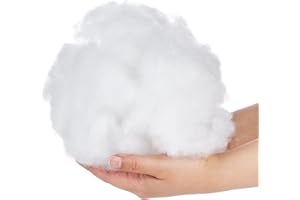 Homewit Toy Stuffing, 100g Fluff for Cushions 100% Natural Polyester Filling Cotton, Washable White Stuffing for Toys, Crafts, Teddy Bear, Crochet, Pet Beds, Darning Material