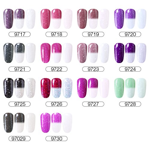Elite99 thermo nagellack UV nagellack gel shellac set nagellack nail polish set soak off gel thermo gel (1xStück 10ML) - 3
