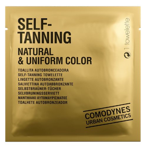 Comodynes Self-Tanning Natural + Uniform Color Towelette Pack of 8