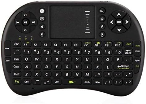 Tonsee 2.4G Wireless mini Keyboard Touchpad Keyboard Mouse for Android TV BOX black Without Battery