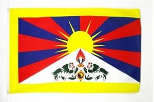 BANDIERA TIBET 150x90cm - BANDIERA TIBETANA 90 x 150 cm - AZ FLAG