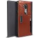 Produktbild Obliq LG G7 ThinQ Hülle, [K3 Wallet] Stylischer Flip Cover Wallet Case aus Hochwertigem Italienischem Leder mit Drop Protection & Shock Absorbing Kissen für Das LG G7 (2018) (Schwarz Grau/Braun)