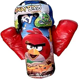 InrangeCute Nunna Soft Cartoon Character Boxing Set kit for Boys & Girls (Punching Bag, Gloves & Headgear)Color Maybe Very