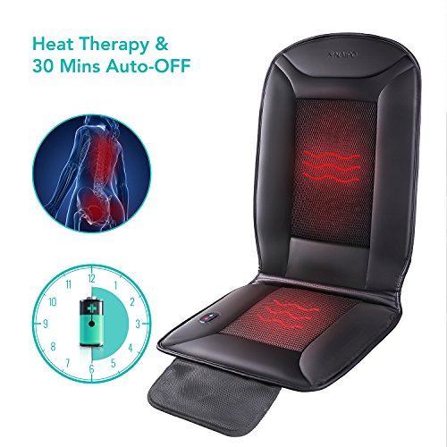 Naipo Coussin Siège Voiture Matelas Coussinet Chauffant et Refroidissant Electrique Protecteur de Housse Respirant et Anti-glissant avec Trous Ventilés 3D pour Relaxation Voitures Domicile Bureau