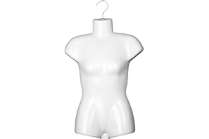LUWECF Stylish Female Mannequin Hanging Display for Fashion Boutiques, Multi, Height 50cm