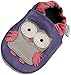 MiniFeet Soft Leather Baby Shoes, Purple Owl 6-12 Months