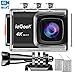 Price comparison product image ieGeek Action Cam, 4K 20MP Wifi Sport Camera with 170° Wide-Angle EIS Anti-Shake 30M/98FT Underwater Waterproof 2 1200mAh Batteries and Mounting Accessories Kit for Diving/Bicycle/Climbing/Swimming