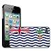 Produktbild Fancy A Snuggle Schutzhülle für Rückseite für iPhone 4 / 4S (Hartschale, zum Aufstecken) Flagge Britisches Territorium im Indischen Ozean