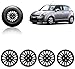 Auto Pearl-Premium Quality Car Full Black Wheel Cover Caps Black 14 inches Press Type Fitting For - Maruti Suzuki Swift Old RS.1349.00