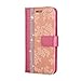 Produktbild Hülle für iPhone 7, Schutzhülle iPhone 8, Misteem Glitzer Softcase Buch Glänzend Weich Fantasy Strass Blumen Muster Bunt Schutzhülle Flip PU Leder Wallet Tasche für Apple iPhone 8/7 4.7" - Rosa
