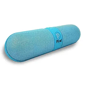 (Renewed) PTron Streak Pill Bluetooth Speaker (Blue)