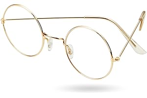 MERRYXMAS Nikolausbrille rund - Kostümbrille Brille- Zauberer & Nikolaus Accessoire für Weihnachten - Weihnachtsmannbrille Brille Nikolaus rund für Nikolauskostüm, Weihnachtsmannkostüm - Verkleidung