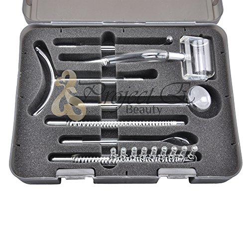 Project E Beauty High Frequency Facial Acne Nero Gas Orange Red Colour 7 Electrodes Parts