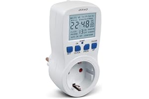 Orno PRE-409(GS) programator czasowy cyfrowy, 3680 W, 16 A, 16 programów włączania, timer z funkcją losowego odliczania