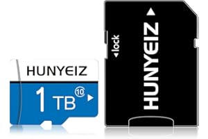 HUNYEIZ 1TB Micro SD Speicherkarte Klasse 10 High Speed Ultra microSDXC Für Telefone/PC/Computer/Kamera/Auto Navigation