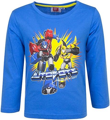 Transformer Optimus Prime Boys Long Sleeve Multi Colour 3-8yrs (3 Years, Blue)