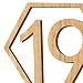 Produktbild ELENXS Neuer Holz Hex Tabellen Zahlen Hochzeit Sitz Karten-Geburtstags-Party 20.01 Schreibtisch Tag Fest Bankett Partydekoration