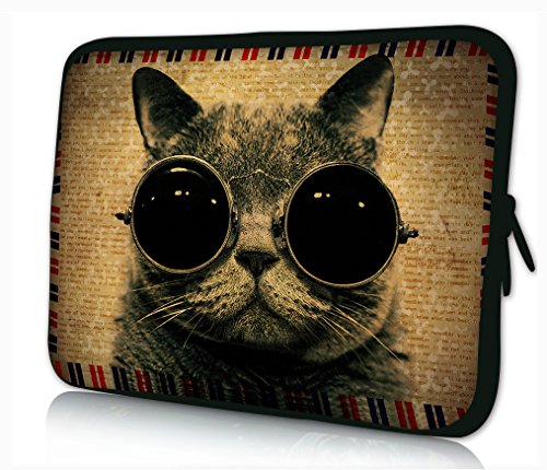 Luxburg   Design Laptoptasche Notebooktasche Sleeve f  r 17 3 Zoll  Motiv  Mieze  Cool 