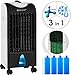 Produktbild KESSER® 3in1 Mobile Klimaanlage | Klimagerät | Ventilator Klimaanlage | 4 L Tank Timer 3 Stufen | Ionisator Luftbefeuchter | Luftkühler | Farbe Weiß/Schwarz