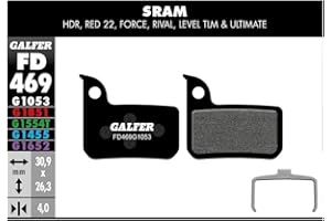GALFER PASTILLAS Freno Disco Standard Brake PAD Sram RED 22 Level Accesorios y recambios bicis, Black