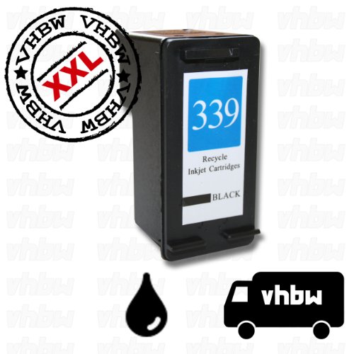 vhbw kompatible Ersatz Tintenpatrone Druckerpatrone schwarz für Drucker HP Photosmart 8450V, 8450Xi, 8750, 8750GP