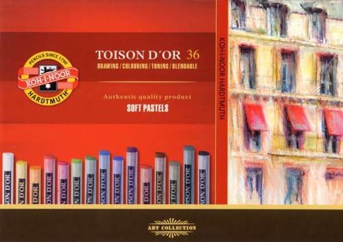 Toison D'Or - 129189 - Soft Pastels - Set of 36 Assorted Colours in a Cardboard Box