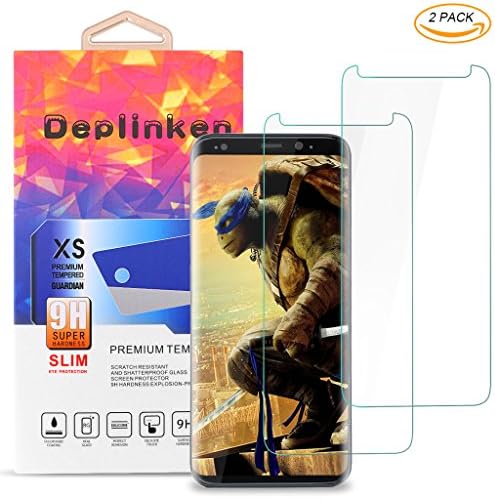 Galaxy S8 Screen Protector , Deplink[2 Pack]9H Hardness Crystal Clear LCD Tempered Glass Protection Film for Samsung Galaxy S8 (5.8") 2017
