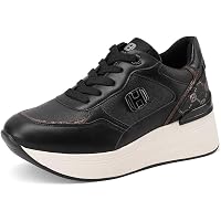 QUEEN HELENA Sneakers Donna Con Cerniera Laterale - Comode E Sportive, Colore Marrone, Numerico 38 - 4