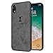 Produktbild QINPIN Für iPhone Xr 6.1inch Luxus Slim Fabric Texture Weiche TPU 3D-Stoffhülle Grau
