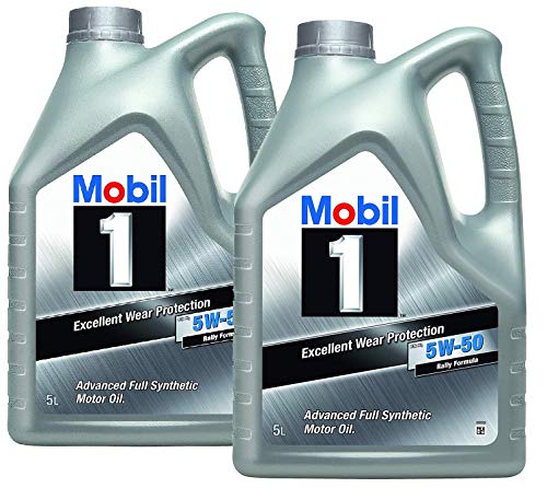 Mobil Motor Oil 1 FS x1 5W50 - Confezione da 10 lt Advanced Full Synthetic (Nuova Formula migliorata)