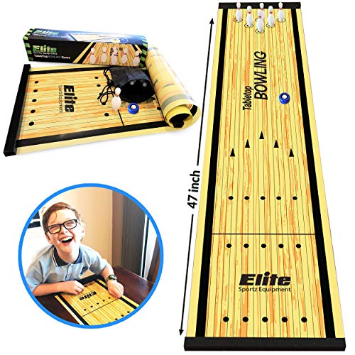 Elite Sportz Ausrüstung Tabletop Bowling Spiel für Familien. Erwachsene vs Kinder in Die Human lustigen Familienspiel. Las Mejores y más agradables Historias, Schnell und Einfach