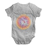 TWISTED ENVY Baby Mädchen (0-24 Monate) Body Gr. 6-12 Monate, Grau Meliert